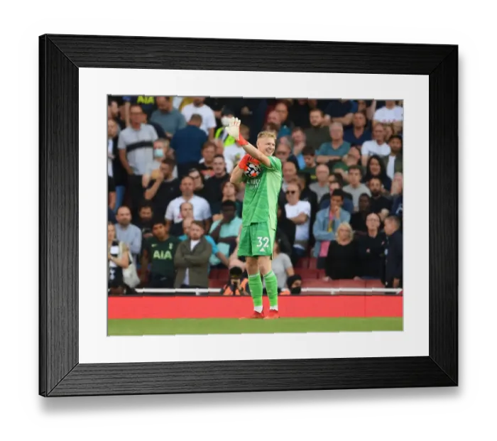 Framed Print : Arsenal vs. Tottenham: Ramsdale's Premier League Debut Showdown at Emirates Stadium (2021-22)