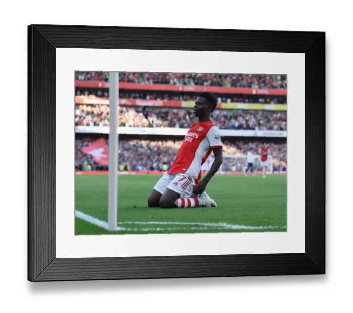 Framed Print : Saka Scores the Third: Arsenal Triumphs Over Tottenham in the Premier League Framed Print : Saka Scores the Third: Arsenal Triumphs Over Tottenham in the Premier League