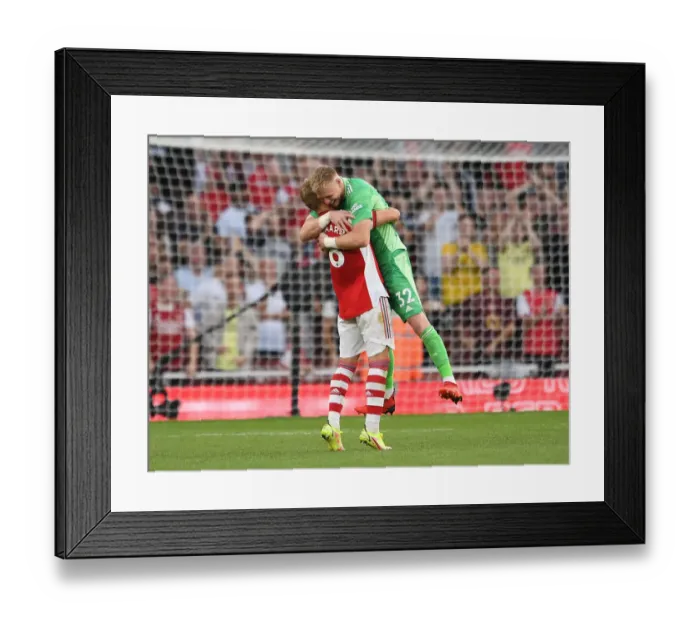 Framed Print : Arsenal's Ramsdale and Odegaard: United in Victory After Intense Arsenal vs. Tottenham Clash Framed Print : Arsenal's Ramsdale and Odegaard: United in Victory After Intense Arsenal vs. Tottenham Clash