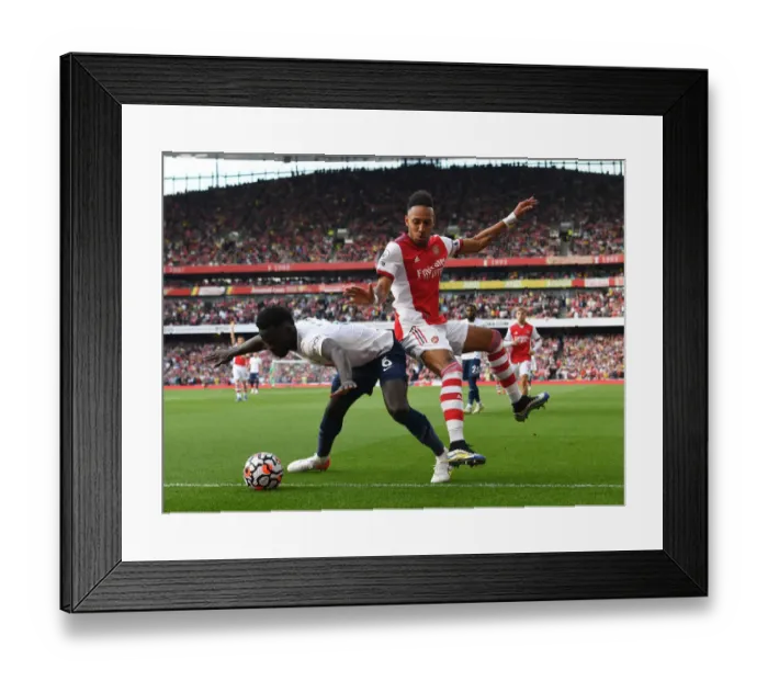 Framed Print : Aubameyang vs. Sanchez: Intense Rivalry Erupts in Arsenal vs. Tottenham Clash