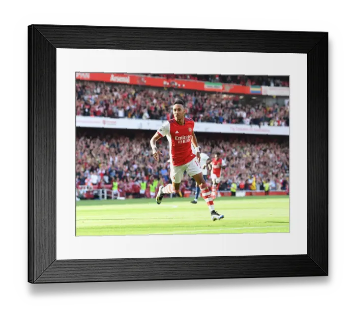 Framed Print : Arsenal's Aubameyang Scores Brace: Gunners Defeat Tottenham in 2021-22 Premier League Showdown Framed Print : Arsenal's Aubameyang Scores Brace: Gunners Defeat Tottenham in 2021-22 Premier League Showdown