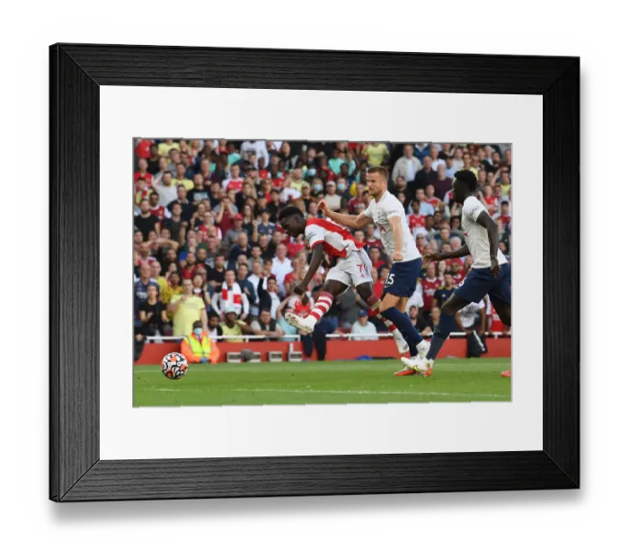 Framed Print : Saka Scores the Third: Arsenal's Victory over Tottenham in the 2021-22 Premier League Framed Print : Saka Scores the Third: Arsenal's Victory over Tottenham in the 2021-22 Premier League