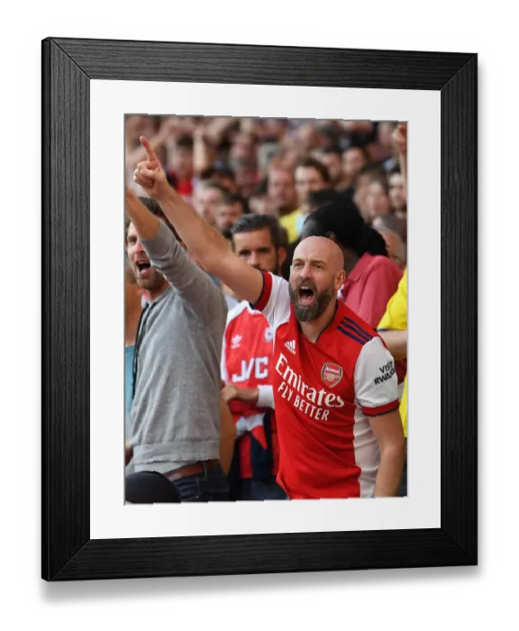 Framed Print : The Derby of North London: Arsenal vs. Tottenham - A Sea of Passions at Emirates Stadium