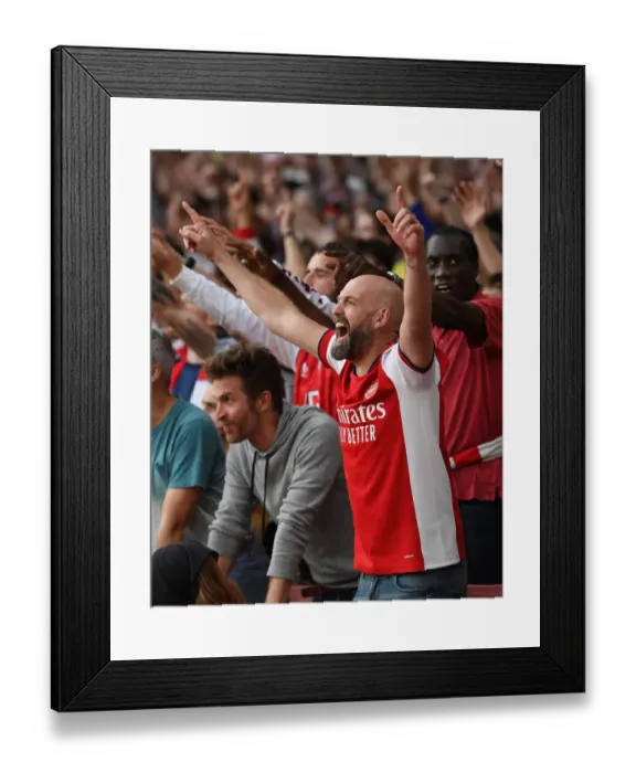 Framed Print : The London Derby: A Sea of Passionate Arsenal and Tottenham Supporters in the Premier League 2021-22 Framed Print : The London Derby: A Sea of Passionate Arsenal and Tottenham Supporters in the Premier League 2021-22