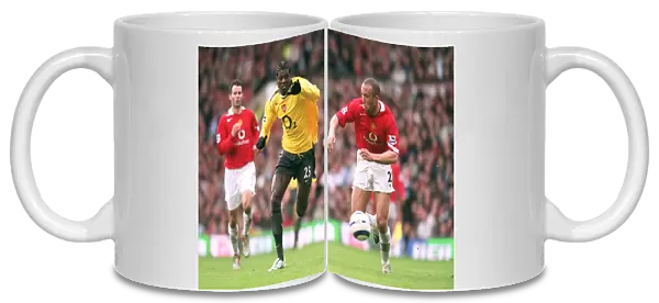 Emmanuel Adebayor (Arsenal) Mikael Silvestre (Man Utd)