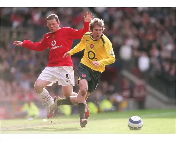 Alex Hleb (Arsenal) Wayne Rooney (Man Utd). Arsenal 0: 2 Manchester United