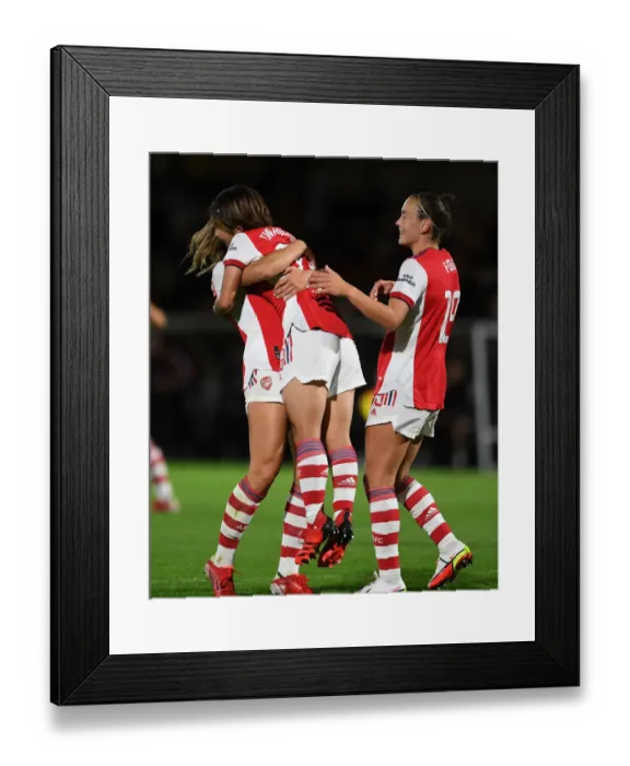 Framed Print : Arsenal Women's FA Cup Victory: Mana Iwabuchi Scores First Goal Against Tottenham Hotspur Women