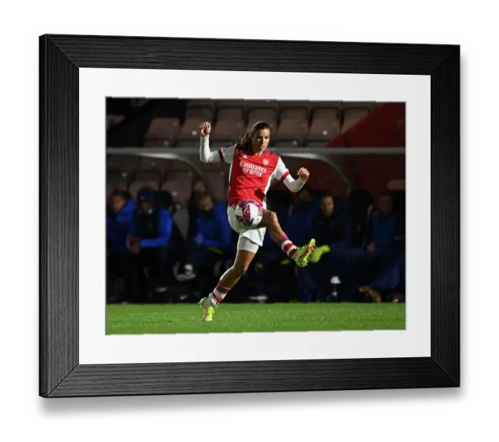 Framed Print : FA Cup Quarterfinals: Tobin Heath and Arsenal Women Battle Tottenham Hotspur Women