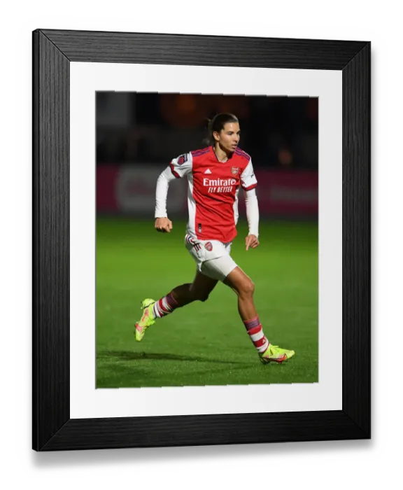Framed Print : FA Cup Quarterfinals: Tobin Heath's Showdown - Arsenal Women vs. Tottenham Hotspur Women