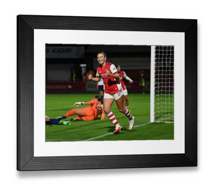 Framed Print : Arsenal Women's FA Cup Run: Caitlin Foord Scores in Quarterfinals Against Tottenham Hotspur