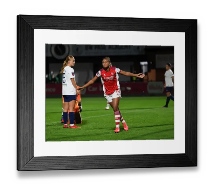 Framed Print : Arsenal Women's FA Cup Triumph: Nikita Parris Scores Historic Fourth Goal vs. Tottenham Hotspur Framed Print : Arsenal Women's FA Cup Triumph: Nikita Parris Scores Historic Fourth Goal vs. Tottenham Hotspur