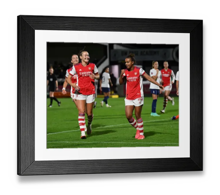 Framed Print : Arsenal Women's FA Cup Triumph: Nikita Parris Scores Historic Fourth Goal vs. Tottenham Hotspur Framed Print : Arsenal Women's FA Cup Triumph: Nikita Parris Scores Historic Fourth Goal vs. Tottenham Hotspur