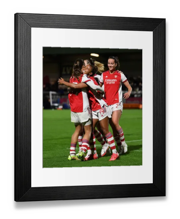 Framed Print : Arsenal Women Crush Tottenham Hotspur Women 4-0 in FA Cup Quarterfinals: Nikita Parris and Tobin Heath Celebrate Framed Print : Arsenal Women Crush Tottenham Hotspur Women 4-0 in FA Cup Quarterfinals: Nikita Parris and Tobin Heath Celebrate