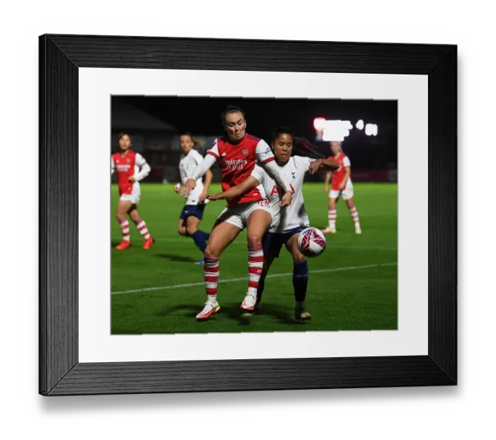 Framed Print : Arsenal Women vs. Tottenham Hotspur Women: FA Cup Quarterfinal Showdown