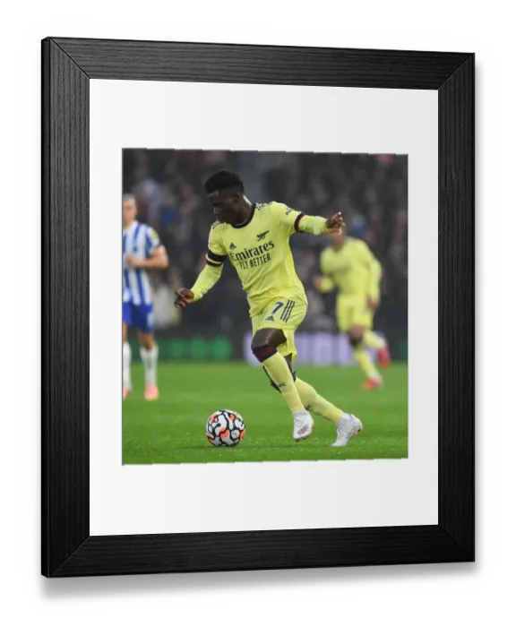 Framed Print : Bukayo Saka's Star Turn: Arsenal's Victory over Brighton & Hove Albion, Premier League 2021-22 Framed Print : Bukayo Saka's Star Turn: Arsenal's Victory over Brighton & Hove Albion, Premier League 2021-22