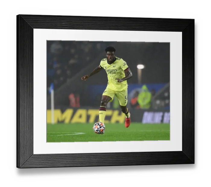Framed Print : Thomas Partey: Midfield Masterclass - Arsenal's Shining Star in Premier League Victory over Brighton & Hove Albion
