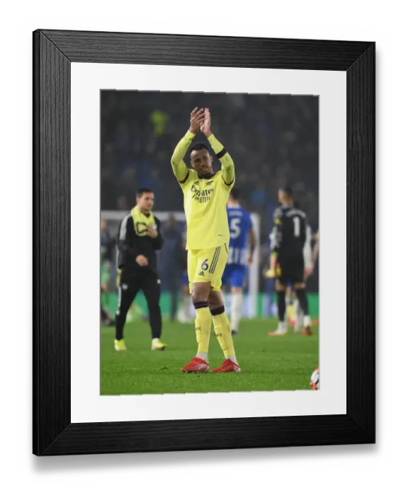 Framed Print : Gabriel Applauds Arsenal Fans: Brighton & Hove Albion vs Arsenal, Premier League 2021-22 Framed Print : Gabriel Applauds Arsenal Fans: Brighton & Hove Albion vs Arsenal, Premier League 2021-22