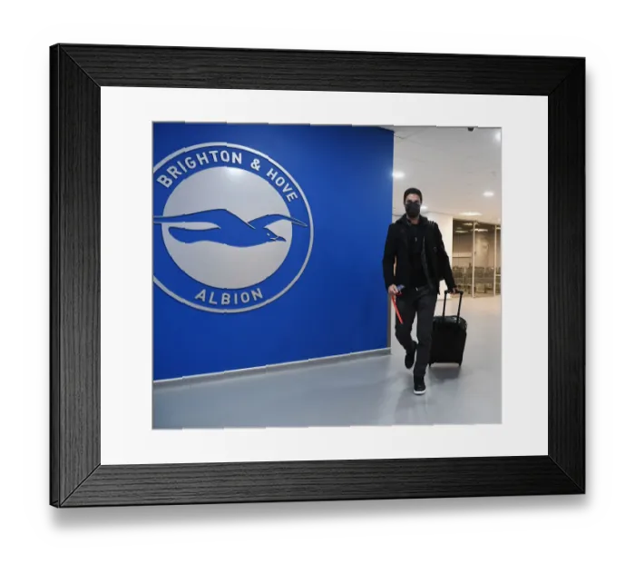 Framed Print : Mikel Arteta Before Arsenal's Premier League Clash Against Brighton & Hove Albion