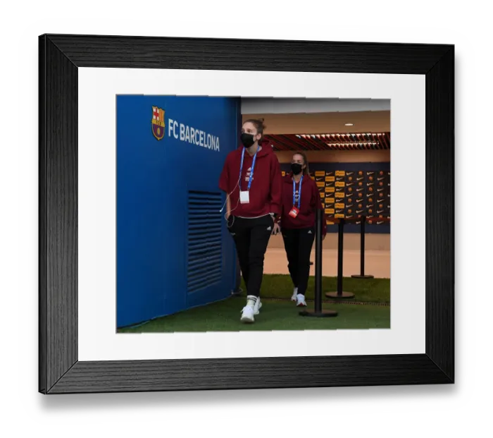 Framed Print : Champions League Showdown: Vivianne Miedema Gears Up for Barcelona vs. Arsenal Women