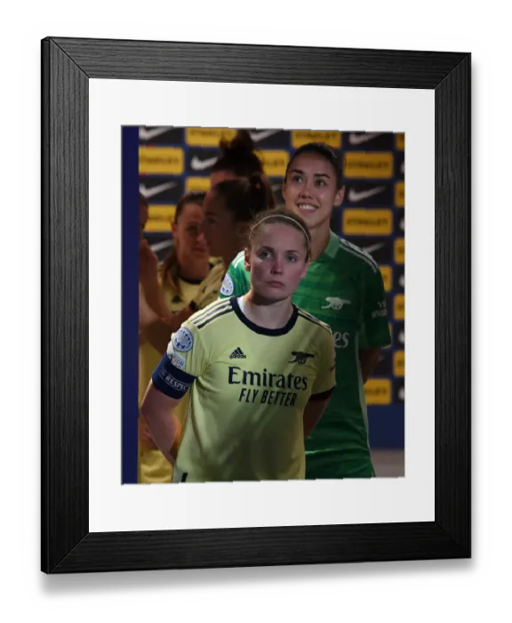 Framed Print : Champions League Showdown: Kim Little and Arsenal WFC Face FC Barcelona