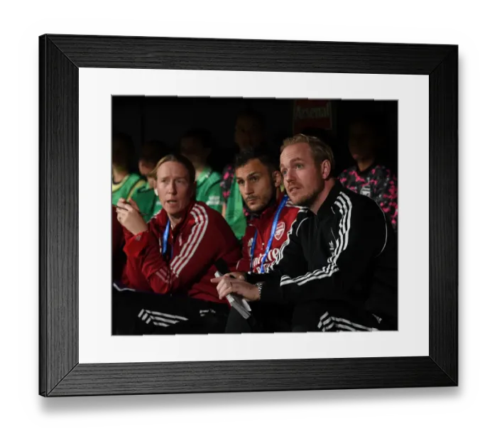 Framed Print : Arsenal Women Face Barcelona in UEFA Champions League: Jonas Eidevall's Leadership Framed Print : Arsenal Women Face Barcelona in UEFA Champions League: Jonas Eidevall's Leadership