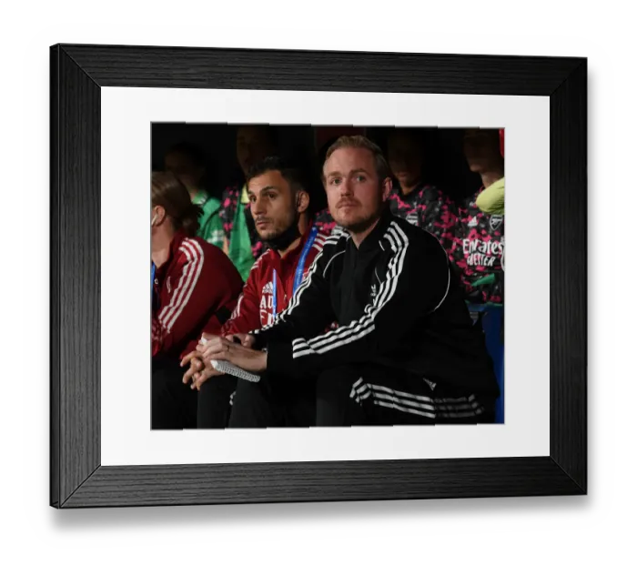 Framed Print : Arsenal Women vs. Barcelona: Jonas Eidevall Leads the Battle in UEFA Champions League Framed Print : Arsenal Women vs. Barcelona: Jonas Eidevall Leads the Battle in UEFA Champions League