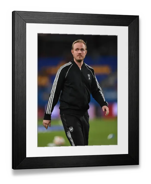 Framed Print : Arsenal Women Face Barcelona: Jonas Eidevall's Leadership in UEFA Champions League