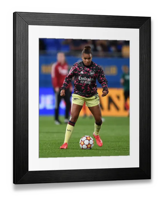 Framed Print : Arsenal Women Face Off Against Barcelona in UEFA Champions League Clash Framed Print : Arsenal Women Face Off Against Barcelona in UEFA Champions League Clash