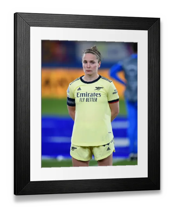 Framed Print : Arsenal WFC vs. FC Barcelona: Champions League Clash in Barcelona Framed Print : Arsenal WFC vs. FC Barcelona: Champions League Clash in Barcelona