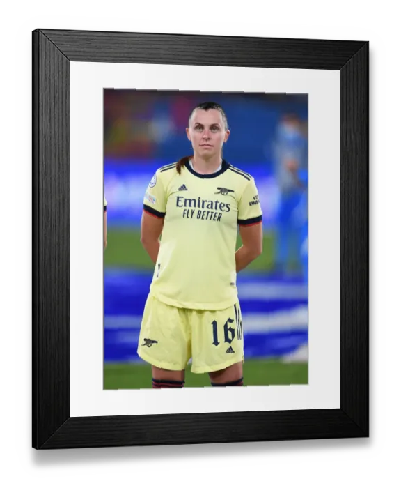Framed Print : Arsenal WFC vs. FC Barcelona: A Champions League Showdown