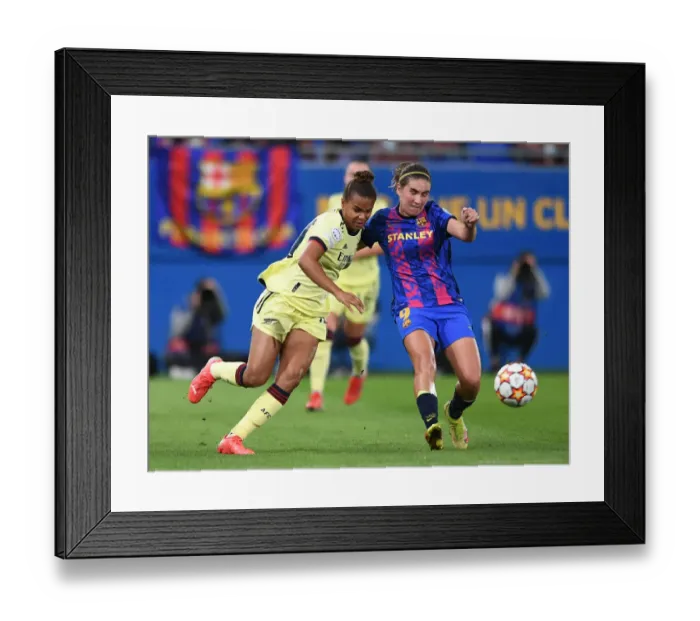 Framed Print : Barcelona vs. Arsenal Women: UEFA Champions League Clash Framed Print : Barcelona vs. Arsenal Women: UEFA Champions League Clash
