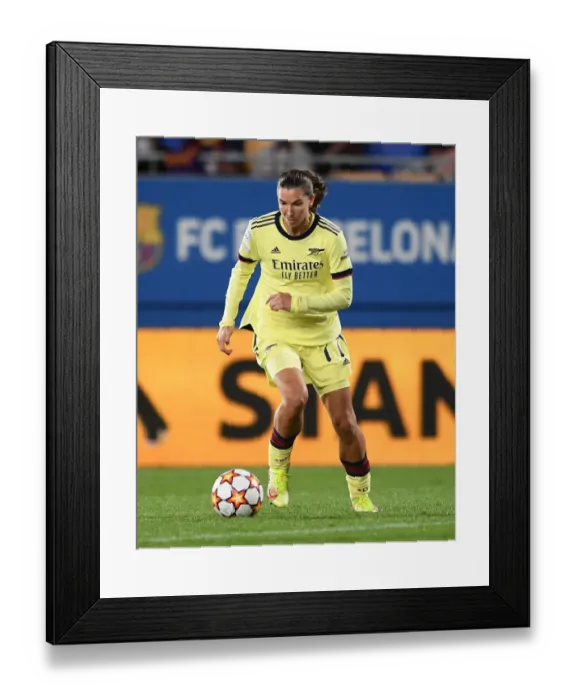 Framed Print : Champions League Showdown: Tobin Heath and Arsenal vs. FC Barcelona