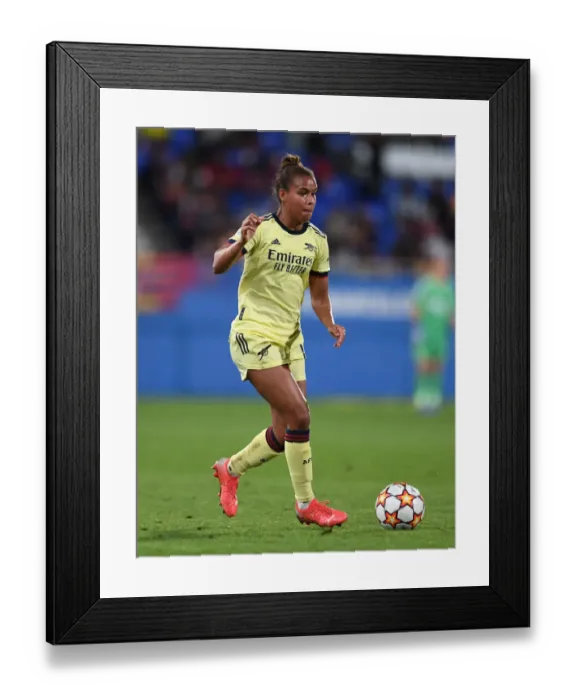 Framed Print : Champions League Showdown: Parris and Arsenal Face Barcelona
