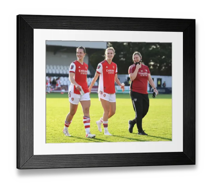 Framed Print : Arsenal Women Celebrate Victory Over Everton: Triumphant Moment for Lotte Wubben-Moy, Vivianne Miedema, and Holly Skinner Framed Print : Arsenal Women Celebrate Victory Over Everton: Triumphant Moment for Lotte Wubben-Moy, Vivianne Miedema, and Holly Skinner
