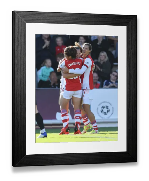 Framed Print : Arsenal Women's Historic Super League Victory: Katie McCabe Scores First Goal vs. Everton Framed Print : Arsenal Women's Historic Super League Victory: Katie McCabe Scores First Goal vs. Everton