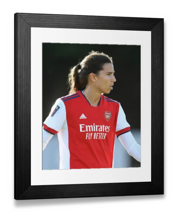 Framed Print : Arsenal's Tobin Heath Shines in FA WSL Clash Against Everton Women