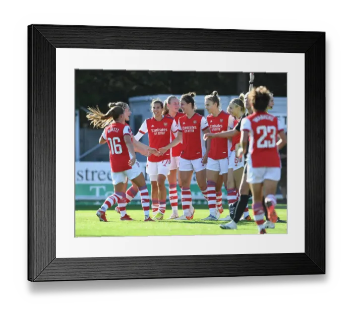 Framed Print : Arsenal Women's Victory: Lotte Wubben-Moy Scores the Second Goal Against Everton in FA WSL Framed Print : Arsenal Women's Victory: Lotte Wubben-Moy Scores the Second Goal Against Everton in FA WSL