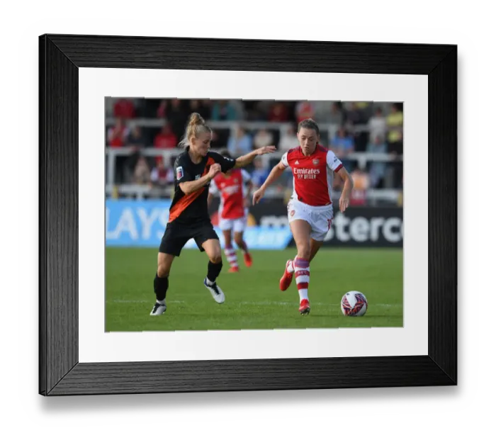 Framed Print : Arsenal vs Everton Women: McCabe vs Maier - FA WSL Showdown