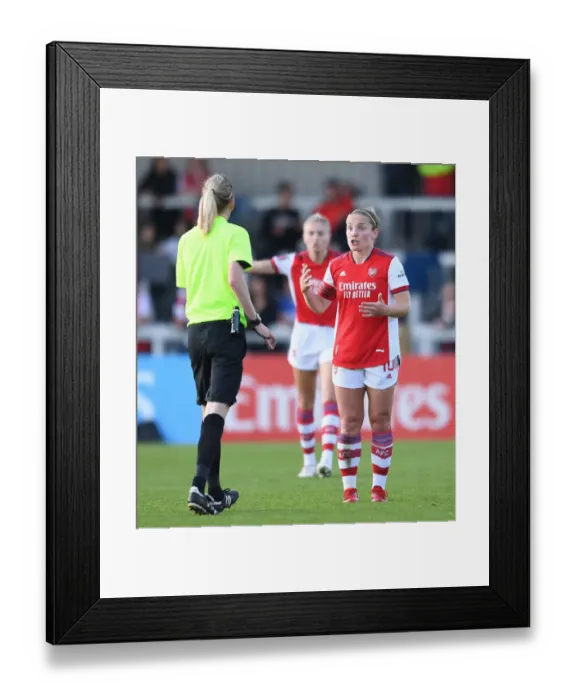 Framed Print : Arsenal's Kim Little Shines in Arsenal Women's FA WSL Match Against Everton Women