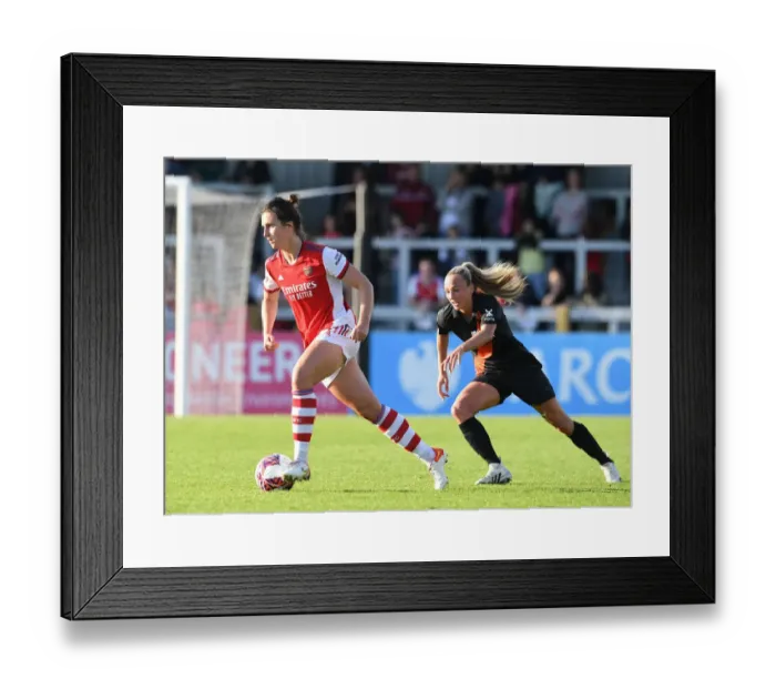 Framed Print : Arsenal vs Everton: Clash in the FA WSL - Lotte Wubben-Moy vs Toni Duggan Framed Print : Arsenal vs Everton: Clash in the FA WSL - Lotte Wubben-Moy vs Toni Duggan