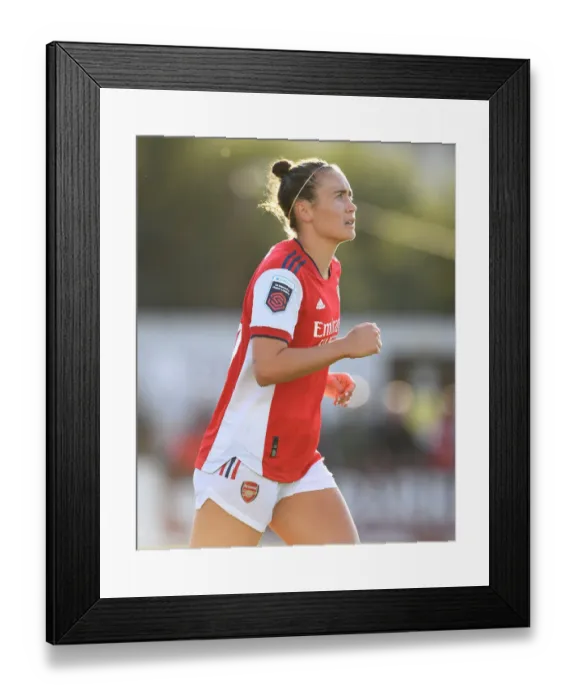 Framed Print : Arsenal's Caitlin Foord in Action: Arsenal Women vs Everton Women, FA WSL 2021-22