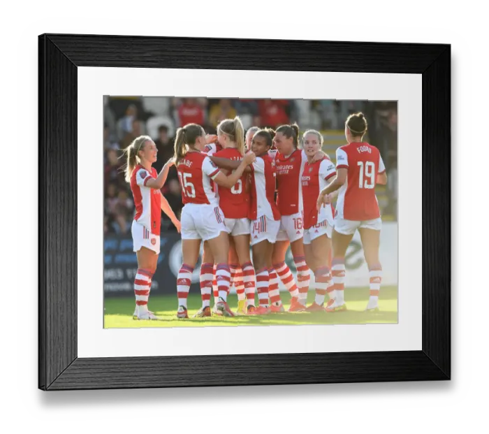 Framed Print : Arsenal Women's Victory: Frida Maanum's Hat-Trick Against Everton (2021-22)