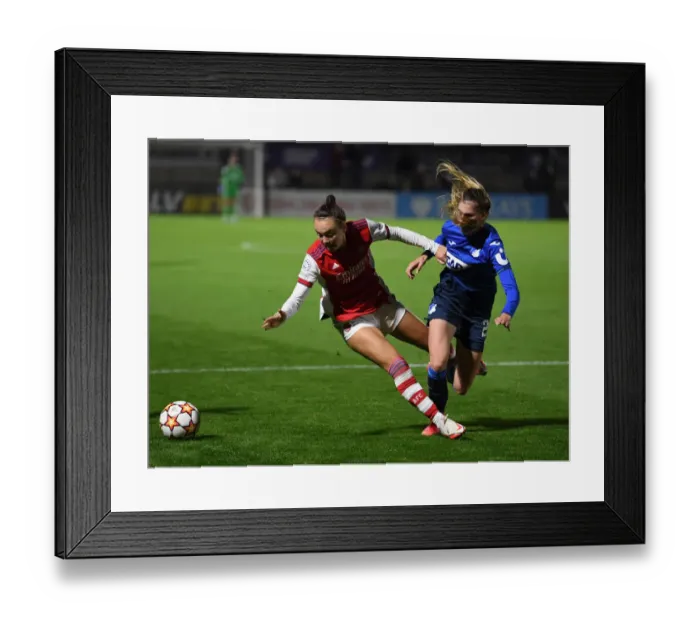 Framed Print : Arsenal Women vs. 1899 Hoffenheim: A Tight Battle in the UEFA Women's Champions League Framed Print : Arsenal Women vs. 1899 Hoffenheim: A Tight Battle in the UEFA Women's Champions League