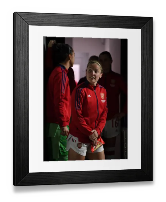 Framed Print : Arsenal Women vs. 1899 Hoffenheim: Clash in the UEFA Women's Champions League