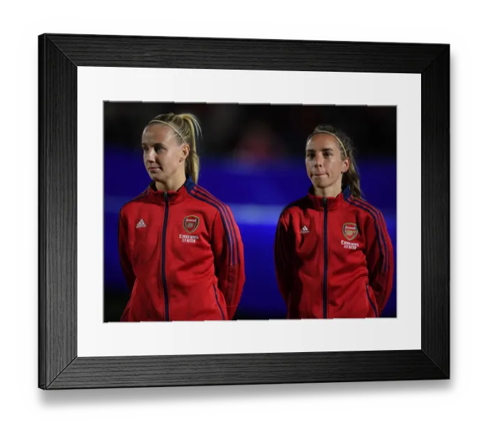 Framed Print : Arsenal Women vs. 1899 Hoffenheim: Clash in the UEFA Women's Champions League