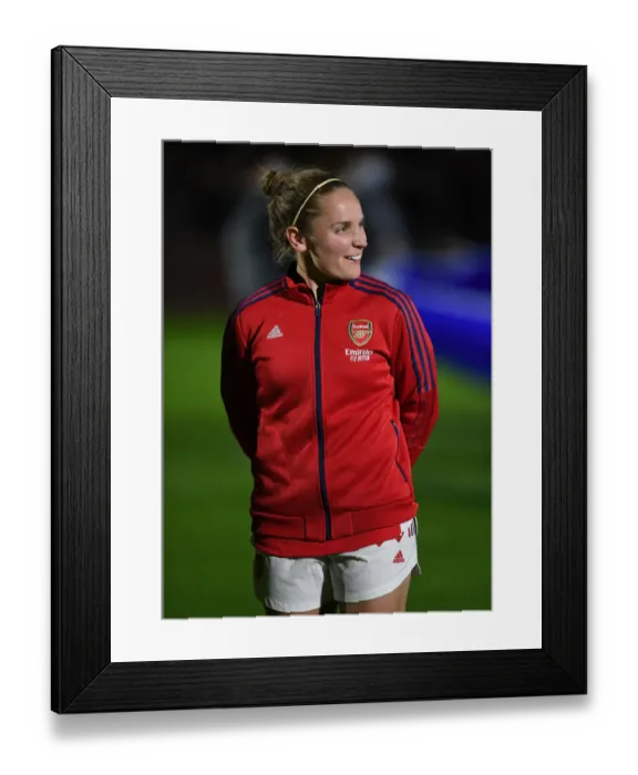 Framed Print : Arsenal's Kim Little: Pre-Match Focus before Arsenal WFC vs. 1899 Hoffenheim in UEFA Women's Champions League