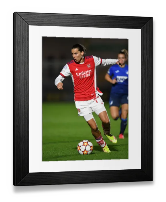 Framed Print : Arsenal's Tobin Heath Shines in UEFA Women's Champions League Showdown Against 1899 Hoffenheim