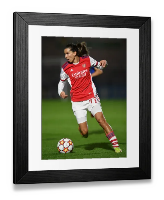Framed Print : Tobin Heath's Star Performance: Arsenal Women Overpower 1899 Hoffenheim in UEFA Champions League