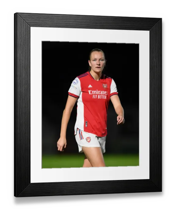 Framed Print : Arsenal Women vs. 1899 Hoffenheim: Showdown in the UEFA Women's Champions League at Meadow Park