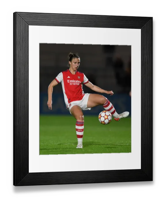 Framed Print : Arsenal Women vs. 1899 Hoffenheim: UEFA Women's Champions League Clash
